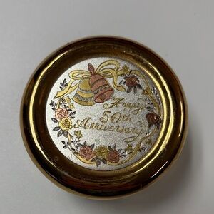 Gold and Silver Anniversary Decorative Plate